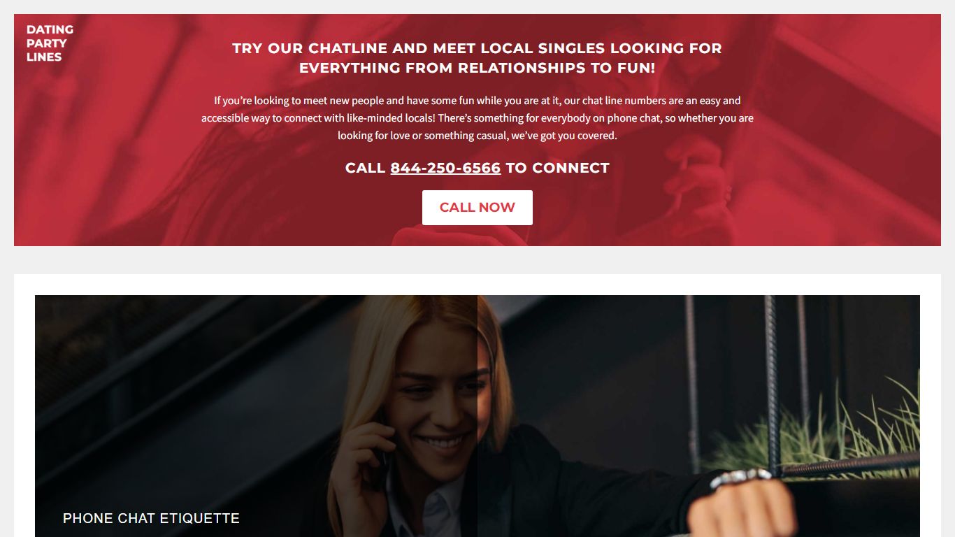 Singles Phone Chatlines - Dating Party Lines